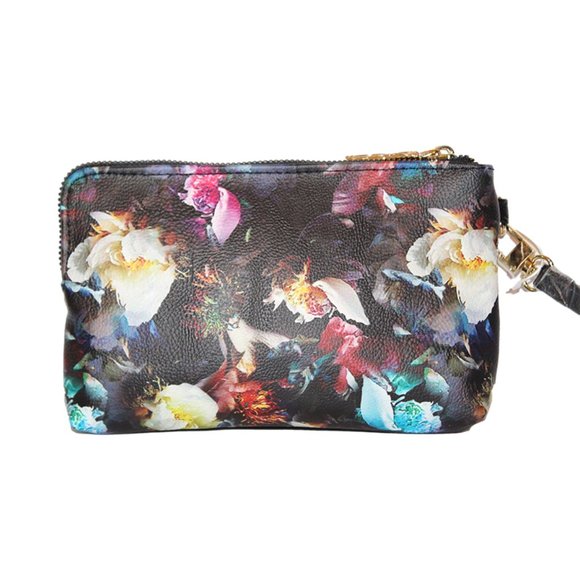 NEW Betsey Johnson XOTalli Double Zip Around Wristlet Wallet Pouch Bag - Picture 6 of 14